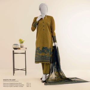 Mtj By Molana Tariq Jamil Luxury Digital Premium Printed Airjet Lawn 3-Piece Spring Summer Collection