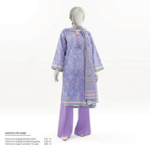 Mtj By Molana Tariq Jamil Luxury Digital Premium Printed Airjet Lawn 3-Piece Spring Summer Collection