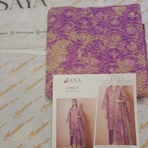2 Piece printed Lawn # saya