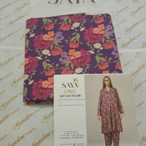 2 Piece printed Lawn #saya