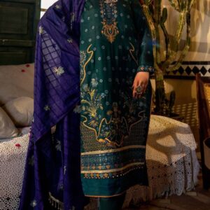 3_piece luxury embroidered lawn #rimal13 #usmankashif
