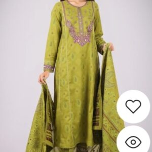 3_Piece embroidered lawn jacquard #sayajacquard