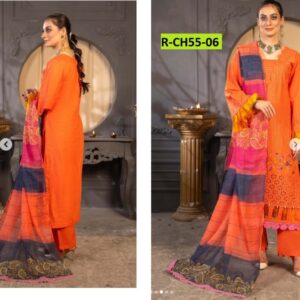 3_Piece schiffli multihead embroidery lawn