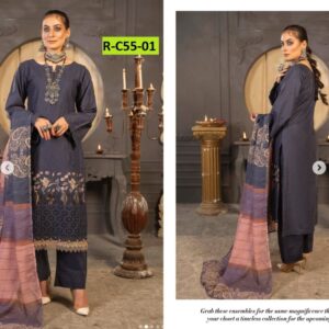 3_Piece schiffli multihead embroidery lawn