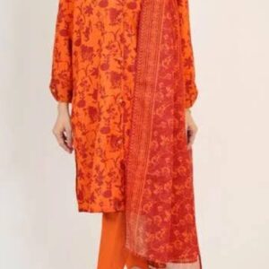 3_Piece #saya Printed lawn