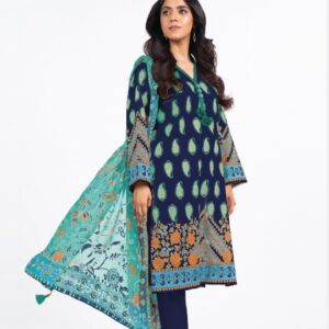 Alkaram 3_piece printed Lawn