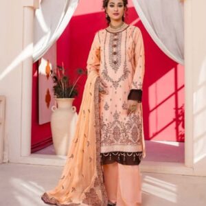 3_Piece luxury embroidered lawn