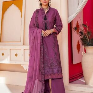 3_Piece luxury embroidered lawn